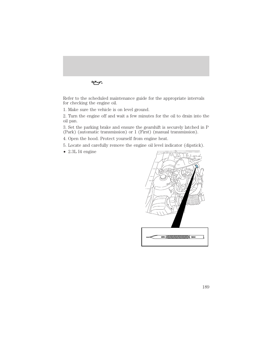 Maintenance and care | FORD 2001 Ranger User Manual | Page 189 / 272