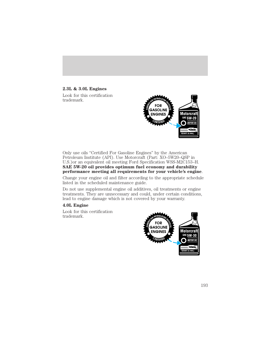 Maintenance and care | FORD 2001 Ranger User Manual | Page 193 / 272