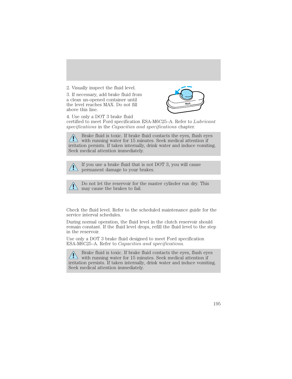 Maintenance and care | FORD 2001 Ranger User Manual | Page 195 / 272