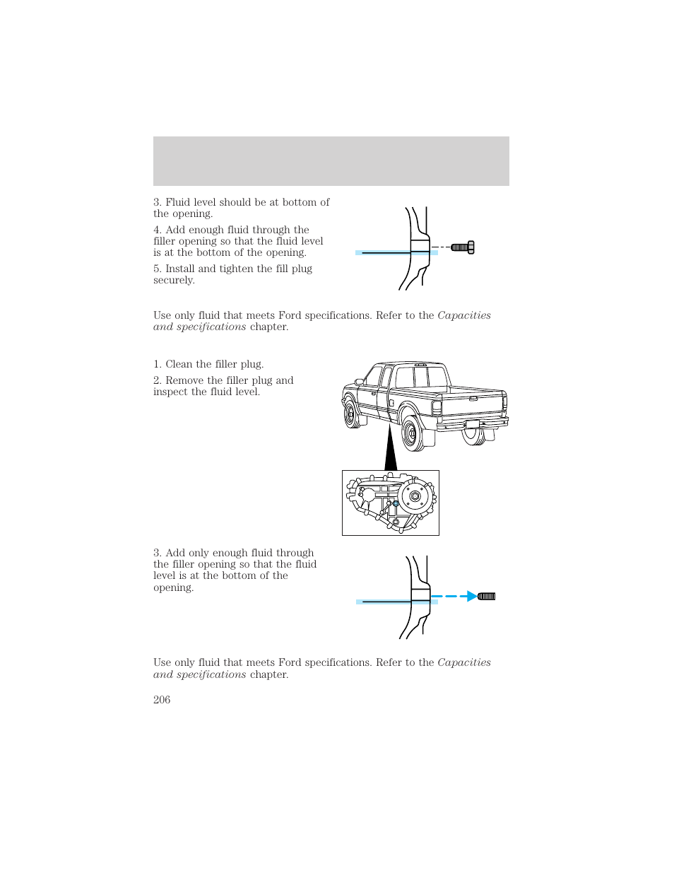 Maintenance and care | FORD 2001 Ranger User Manual | Page 206 / 272