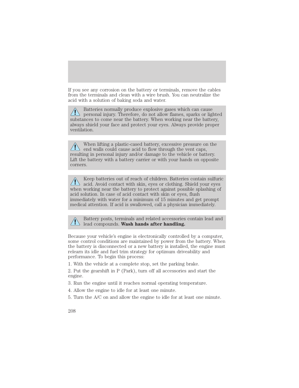 Maintenance and care | FORD 2001 Ranger User Manual | Page 208 / 272