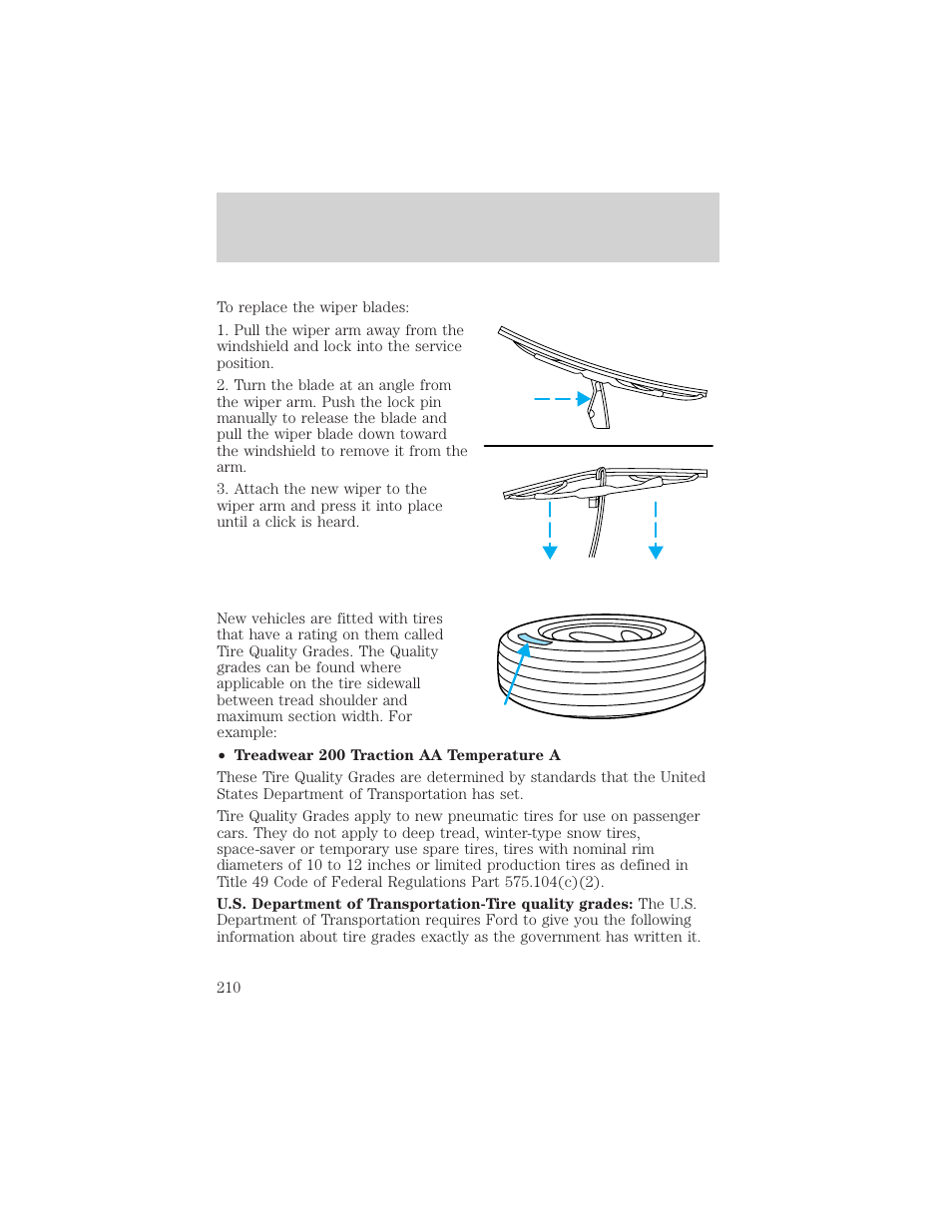 Maintenance and care | FORD 2001 Ranger User Manual | Page 210 / 272