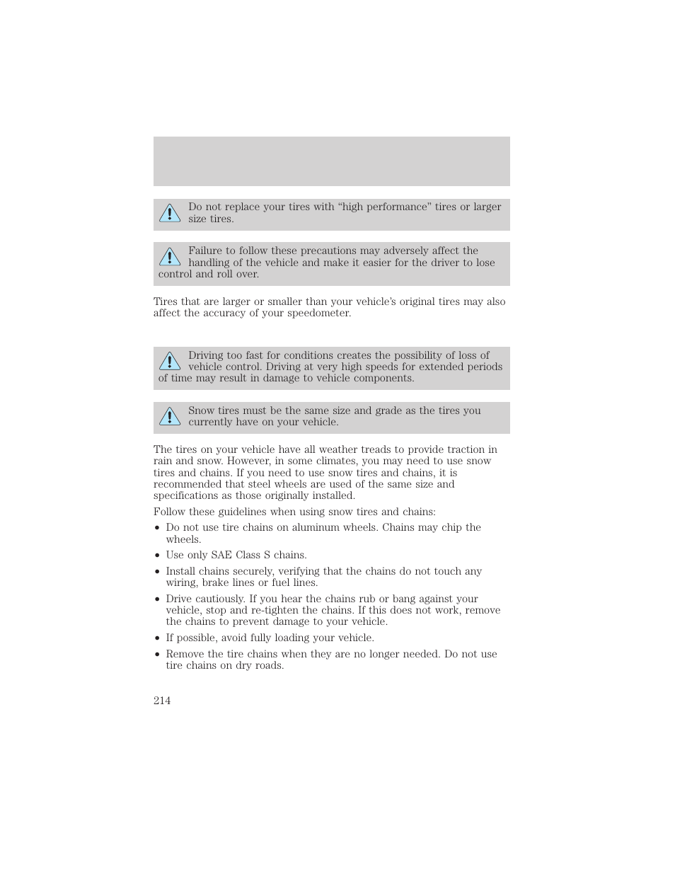 Maintenance and care | FORD 2001 Ranger User Manual | Page 214 / 272