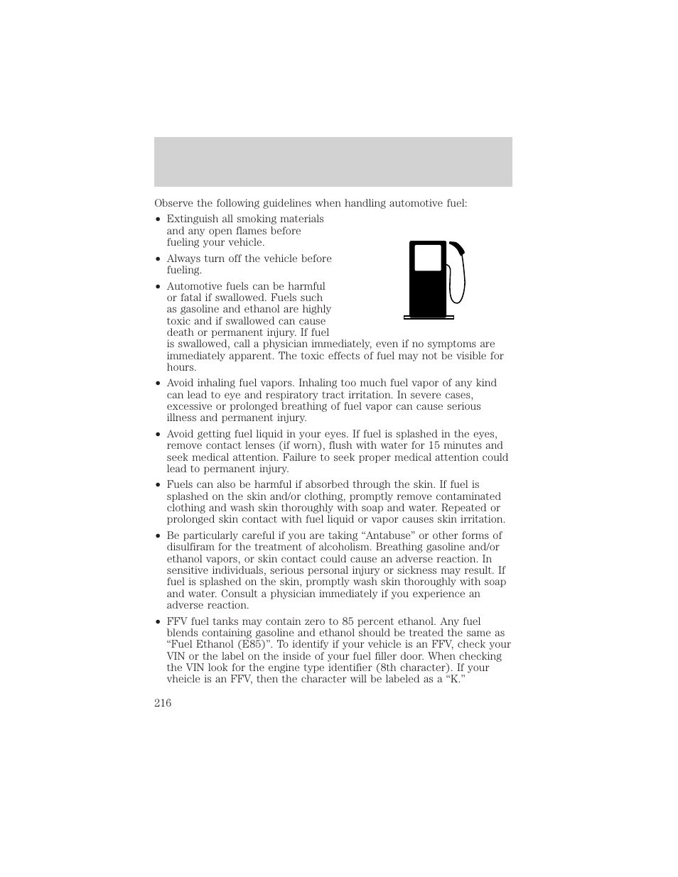 Maintenance and care | FORD 2001 Ranger User Manual | Page 216 / 272