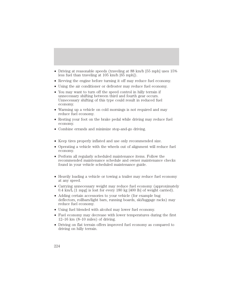 Maintenance and care | FORD 2001 Ranger User Manual | Page 224 / 272