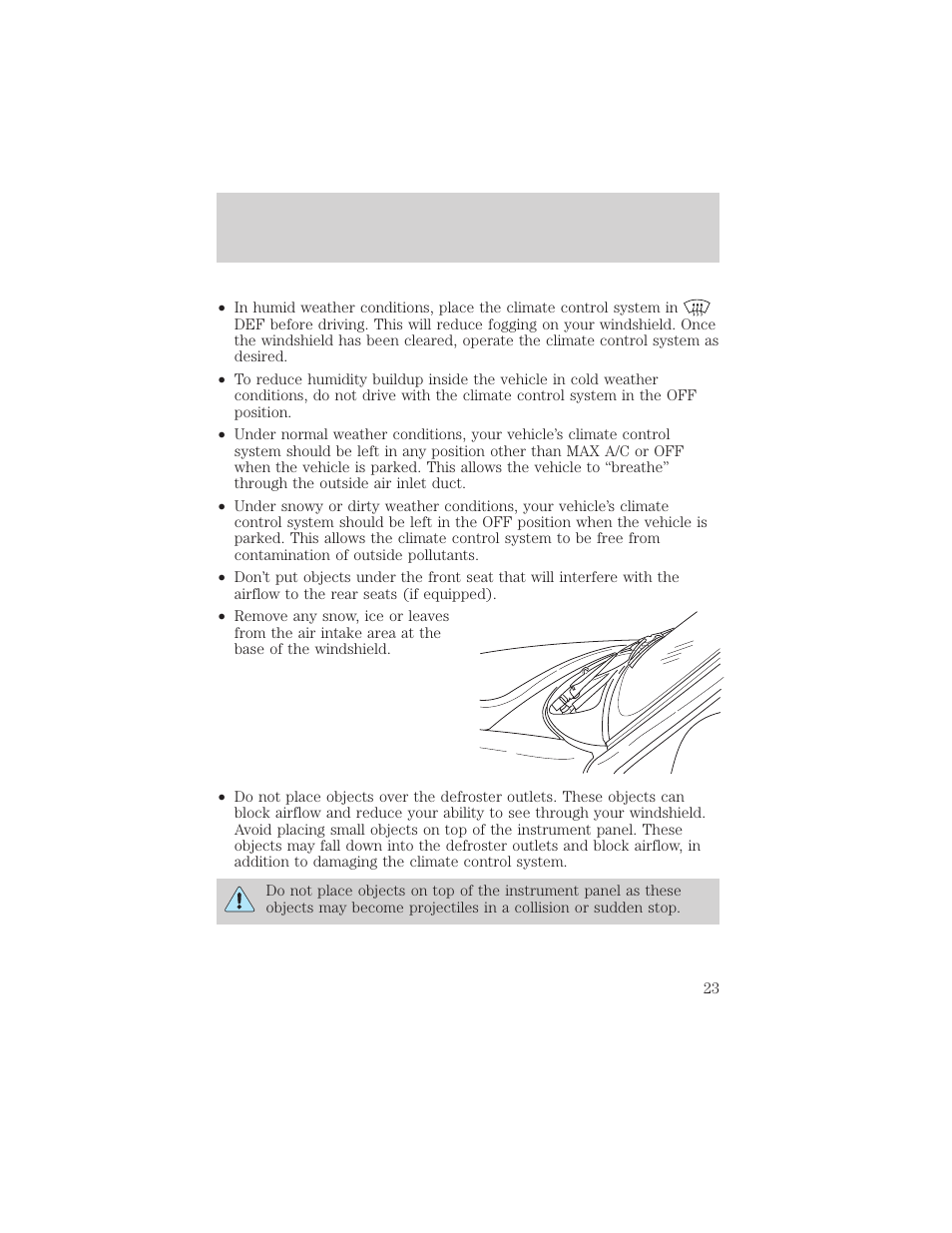 Controls and features | FORD 2001 Ranger User Manual | Page 23 / 272