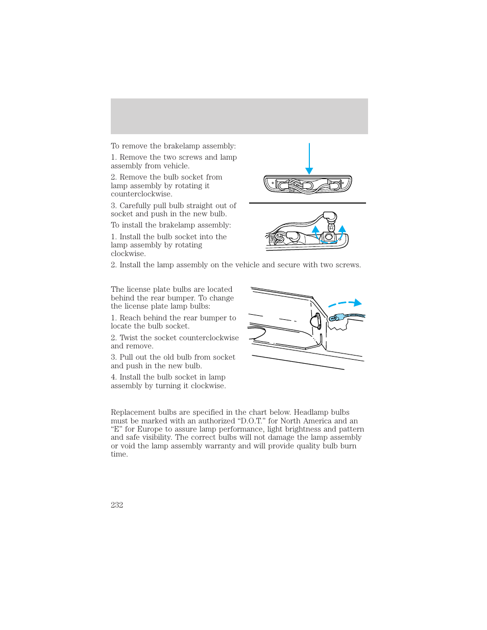 Maintenance and care | FORD 2001 Ranger User Manual | Page 232 / 272