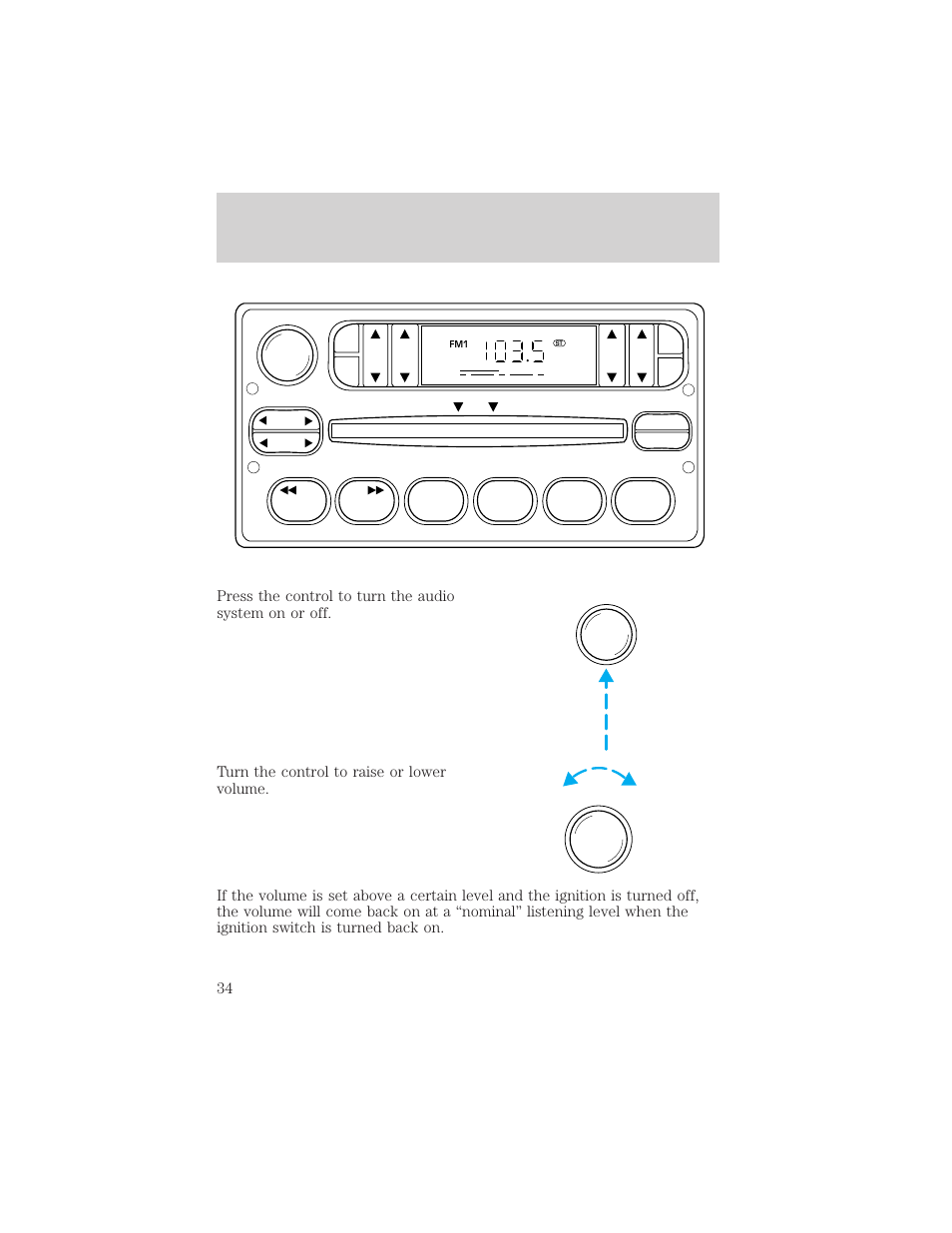 Controls and features | FORD 2001 Ranger User Manual | Page 34 / 272
