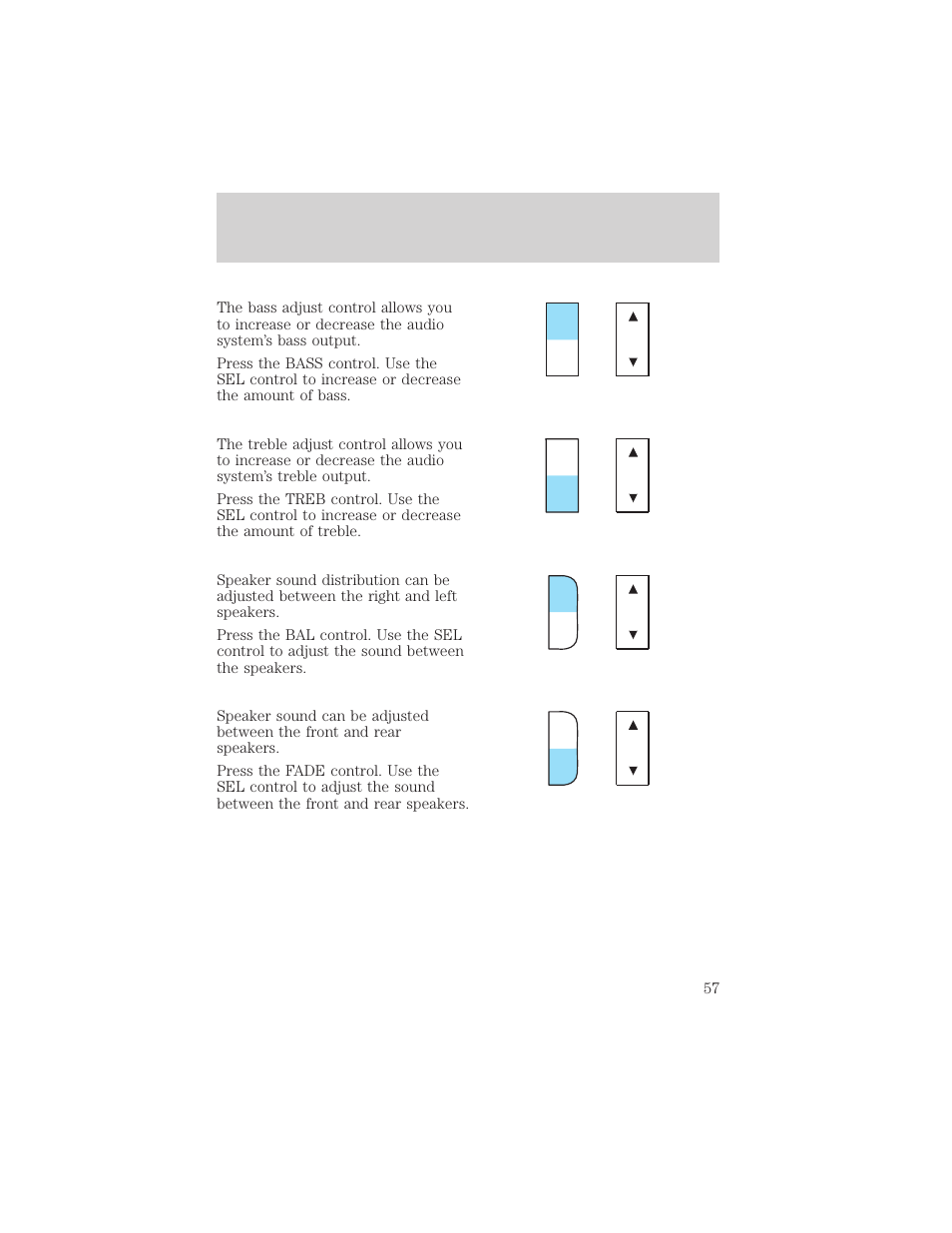 Controls and features | FORD 2001 Ranger User Manual | Page 57 / 272