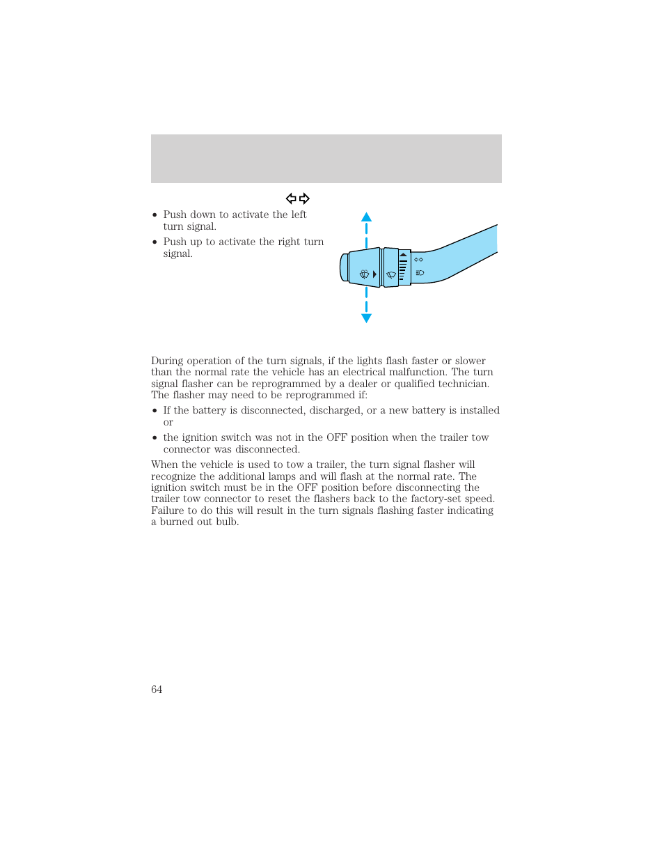 Controls and features | FORD 2001 Ranger User Manual | Page 64 / 272