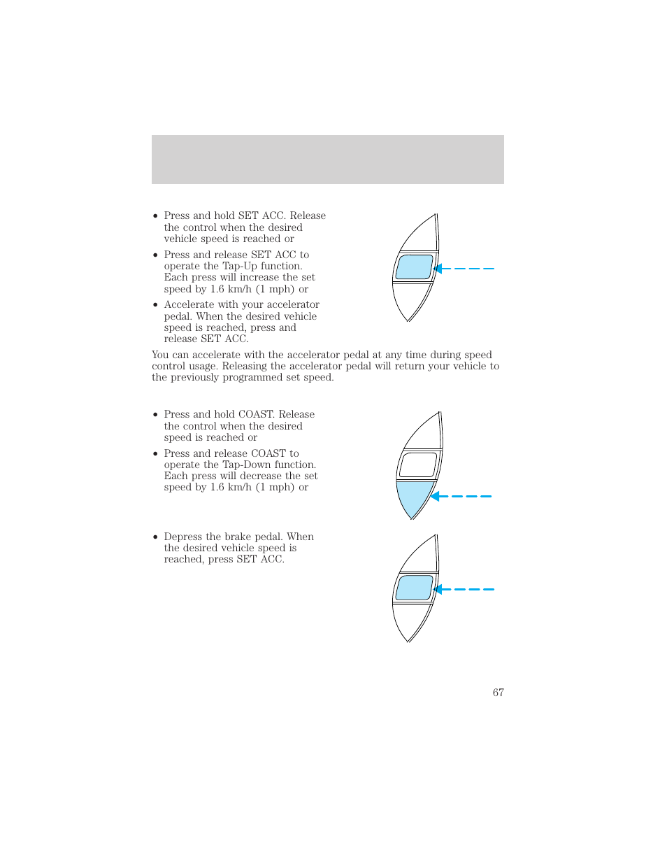 Controls and features | FORD 2001 Ranger User Manual | Page 67 / 272