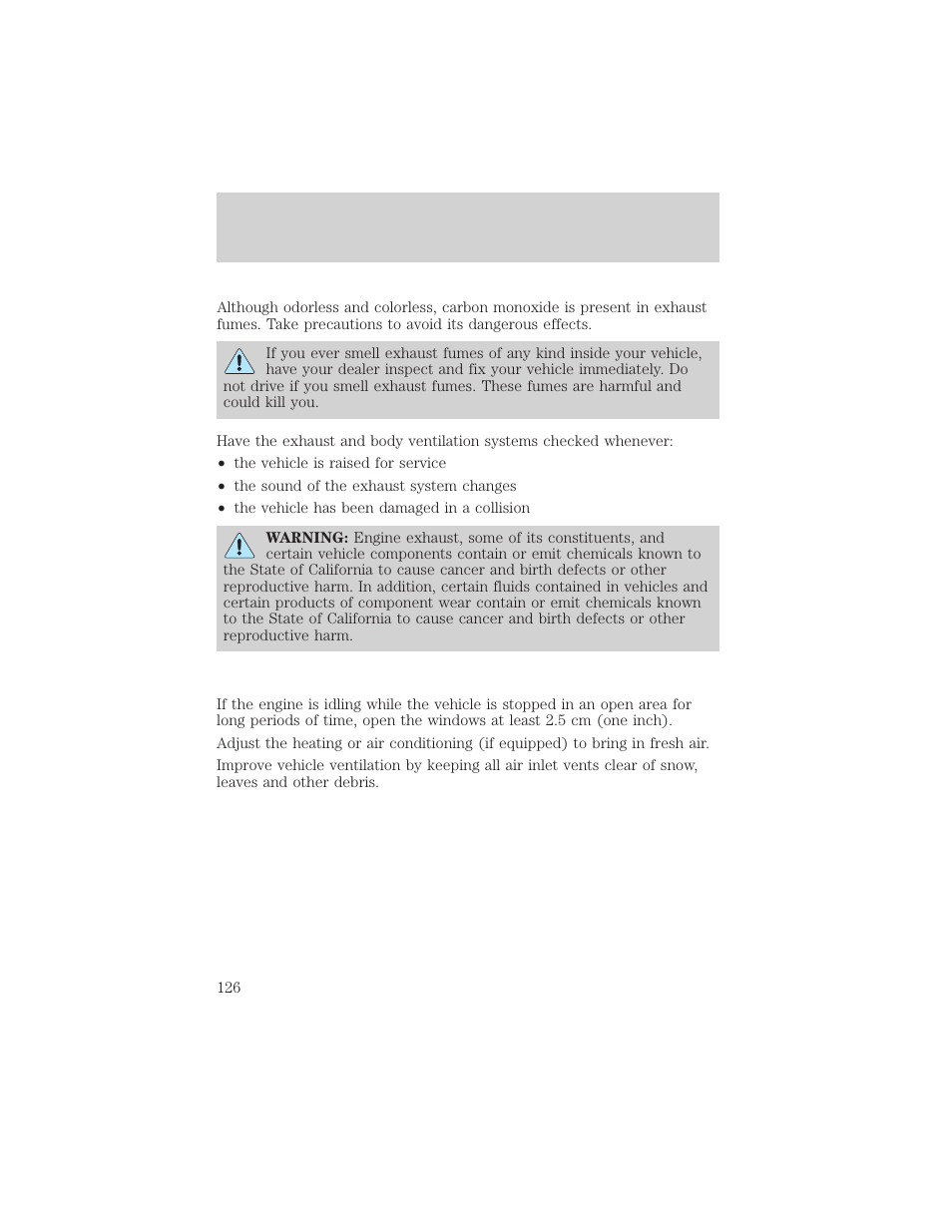 Starting | FORD 2001 Taurus User Manual | Page 126 / 256