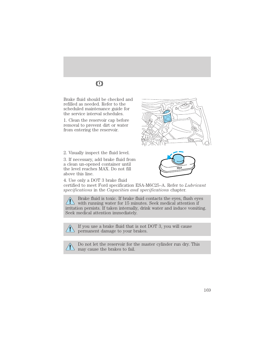Maintenance and care | FORD 2001 Taurus User Manual | Page 169 / 256
