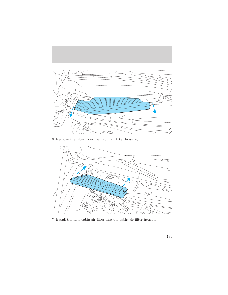 Maintenance and care | FORD 2001 Taurus User Manual | Page 183 / 256