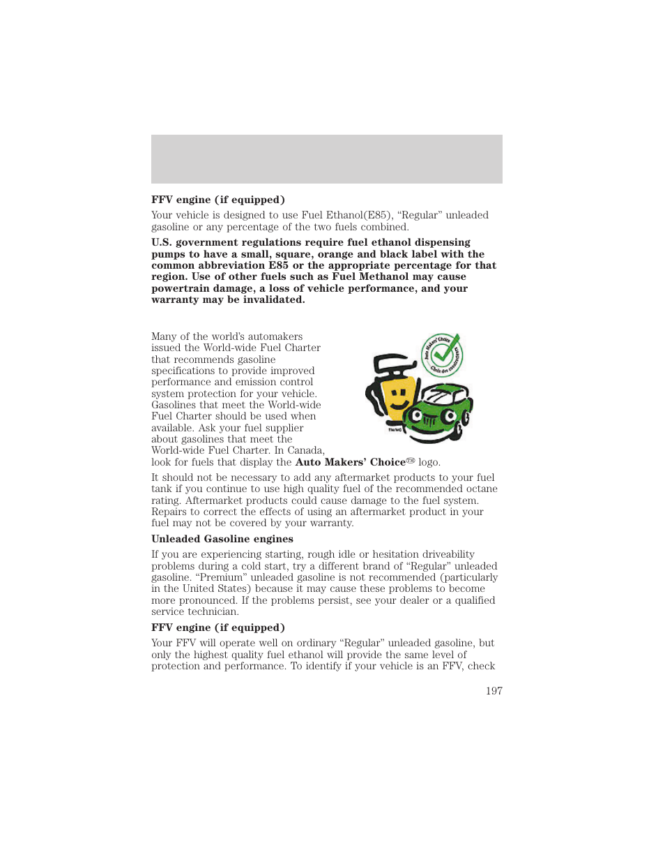 Maintenance and care | FORD 2001 Taurus User Manual | Page 197 / 256