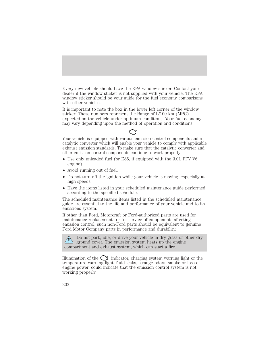 Maintenance and care | FORD 2001 Taurus User Manual | Page 202 / 256