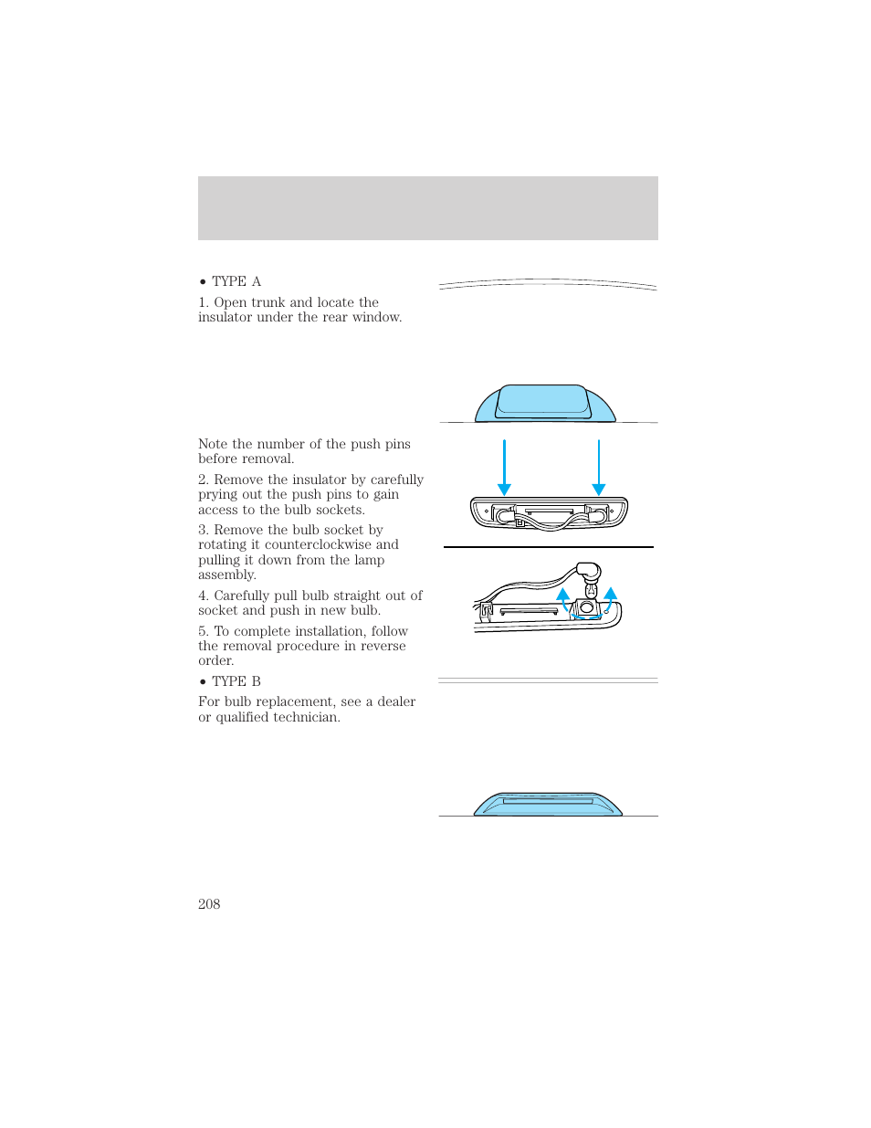 Maintenance and care | FORD 2001 Taurus User Manual | Page 208 / 256