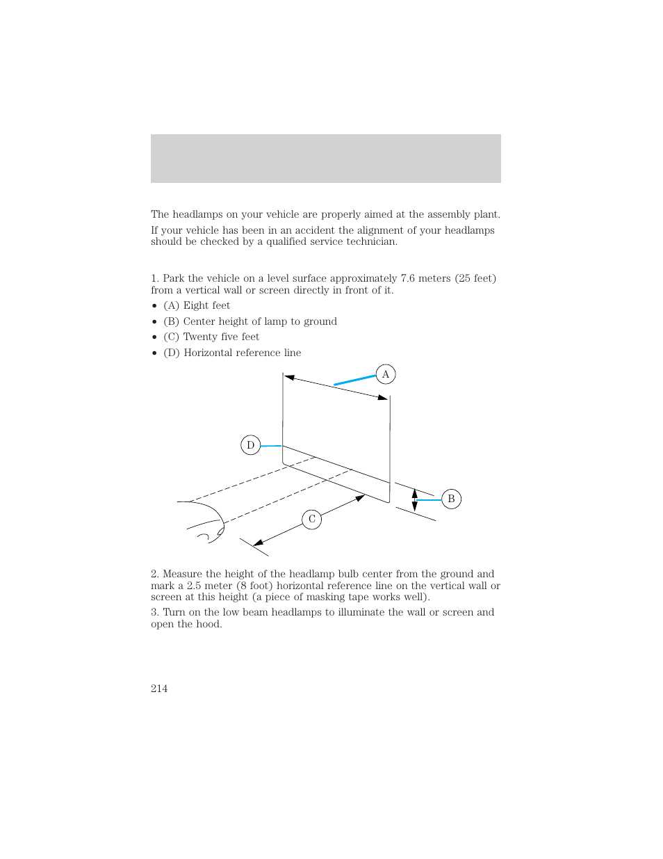 Maintenance and care | FORD 2001 Taurus User Manual | Page 214 / 256