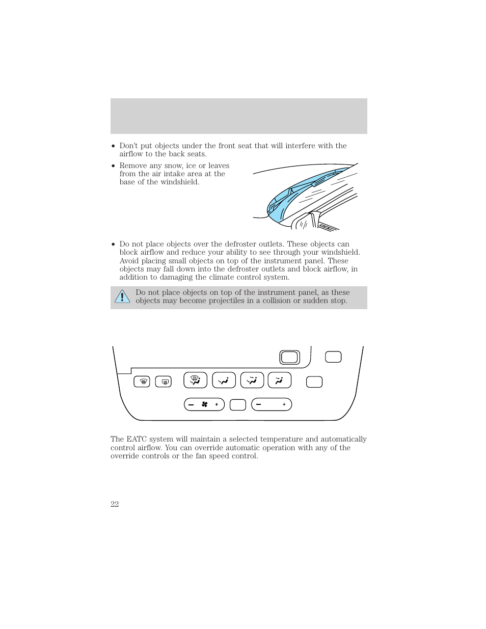 Controls and features | FORD 2001 Taurus User Manual | Page 22 / 256