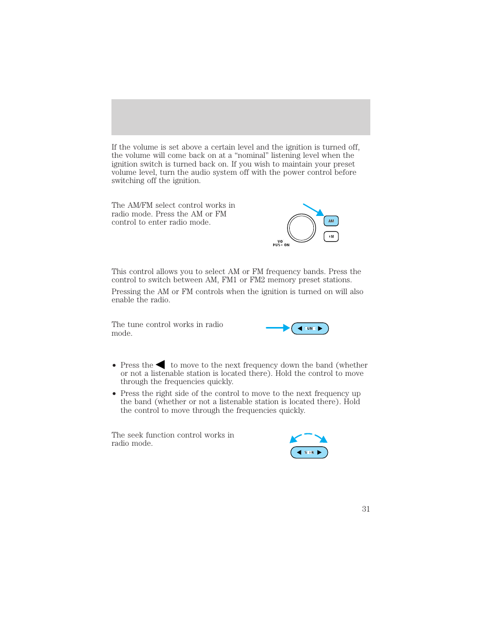 Controls and features | FORD 2001 Taurus User Manual | Page 31 / 256