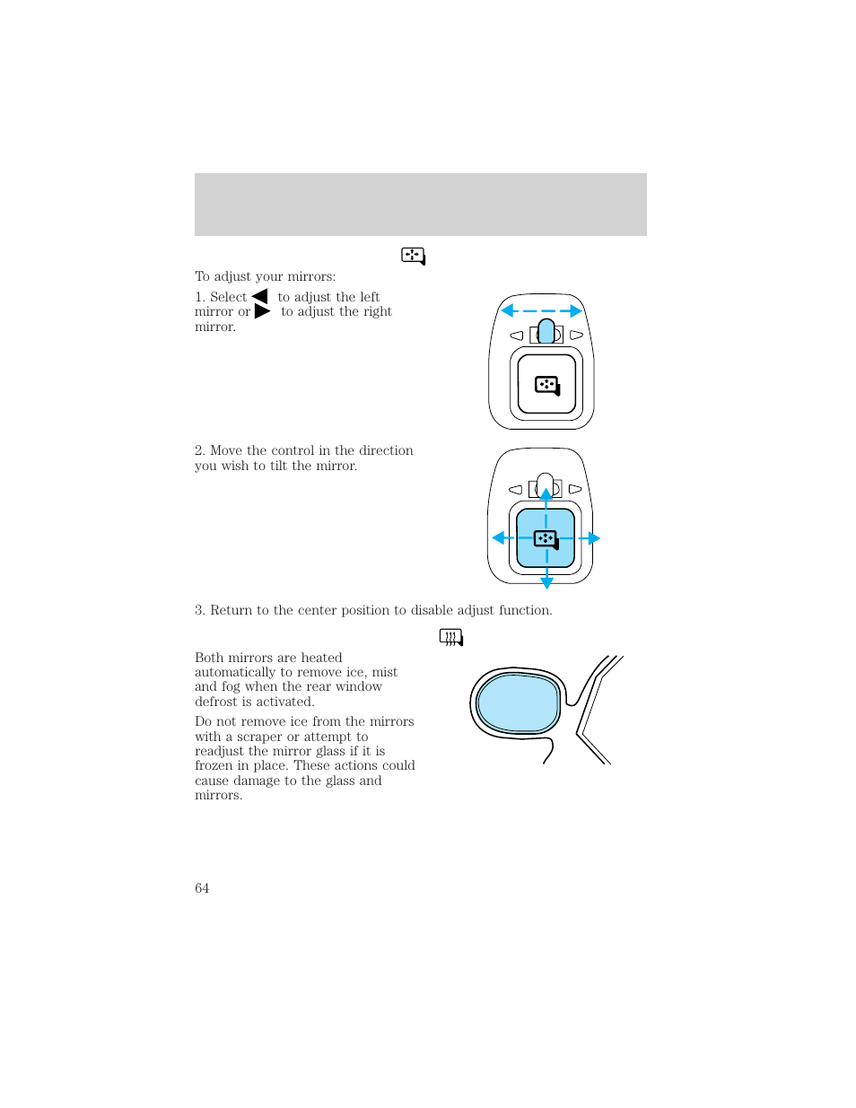 Controls and features | FORD 2001 Taurus User Manual | Page 64 / 256