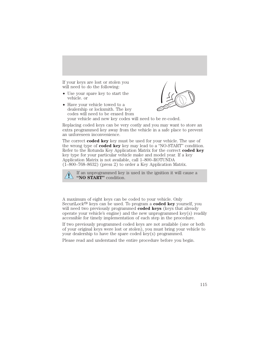 Controls and features | FORD 2001 Windstar User Manual | Page 115 / 288