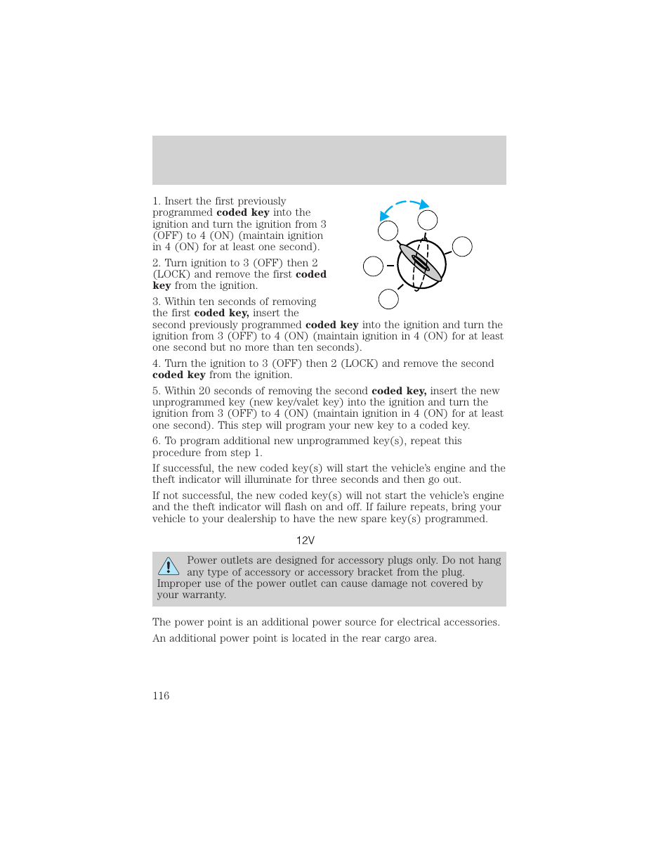 Controls and features | FORD 2001 Windstar User Manual | Page 116 / 288
