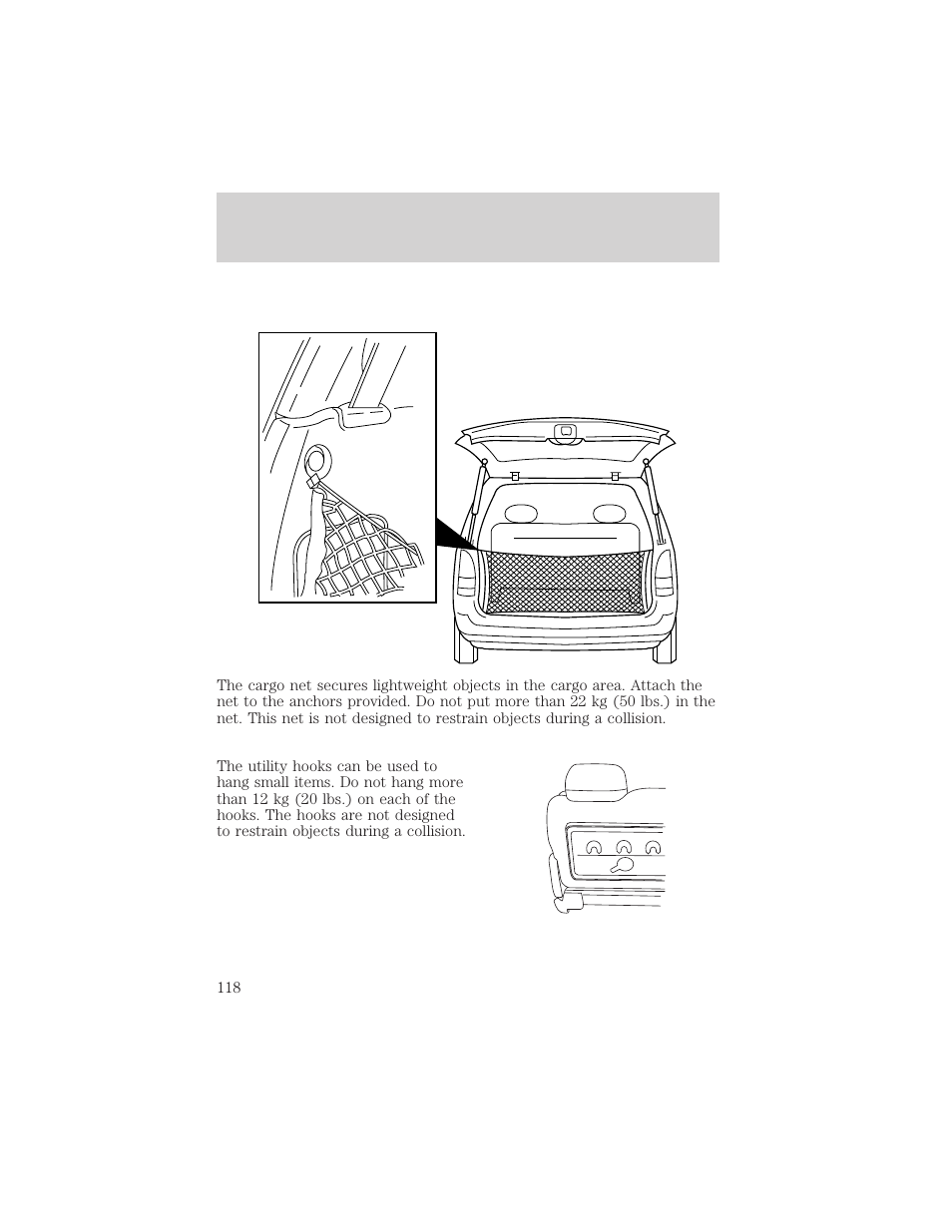 Controls and features | FORD 2001 Windstar User Manual | Page 118 / 288