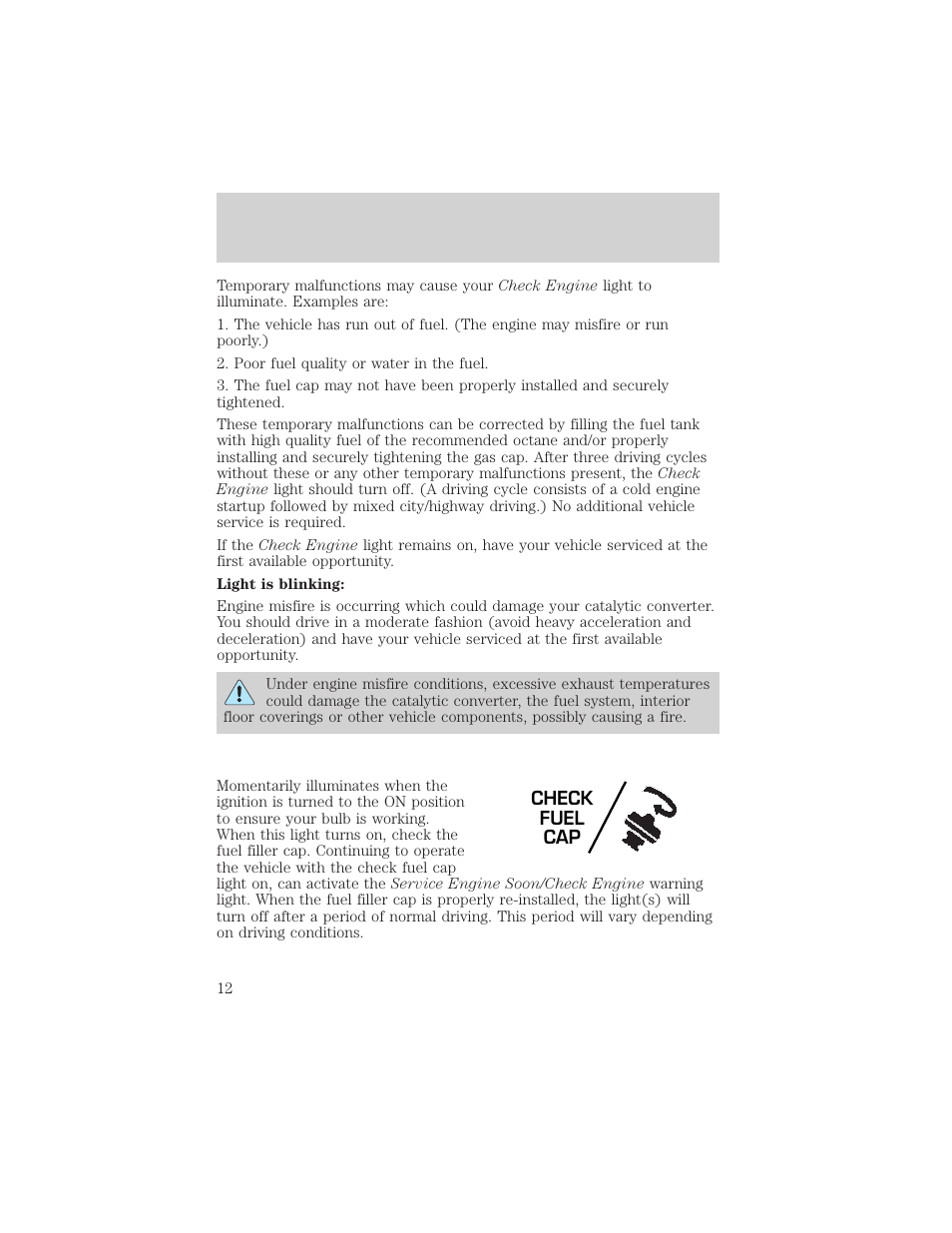 Instrumentation | FORD 2001 Windstar User Manual | Page 12 / 288