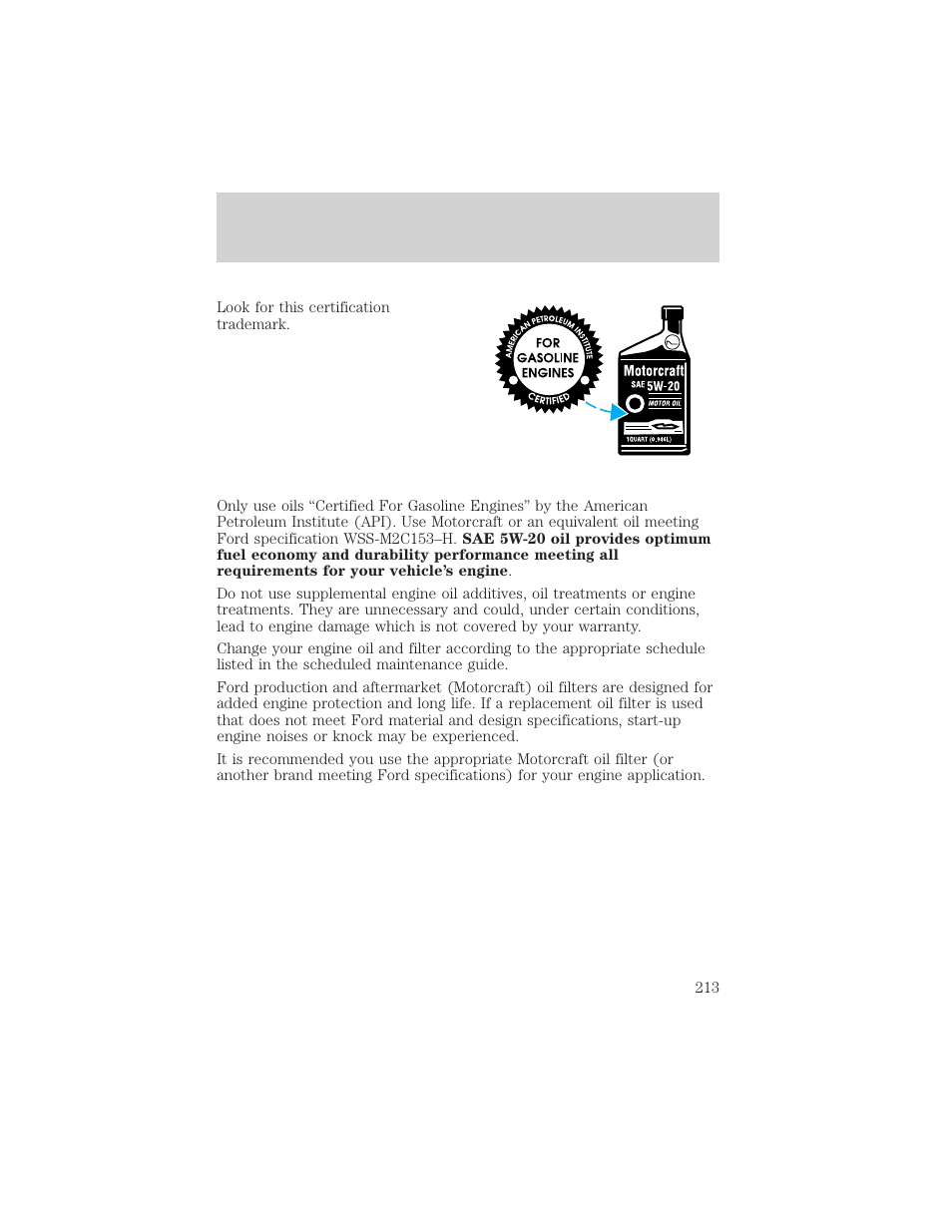 Maintenance and care | FORD 2001 Windstar User Manual | Page 213 / 288