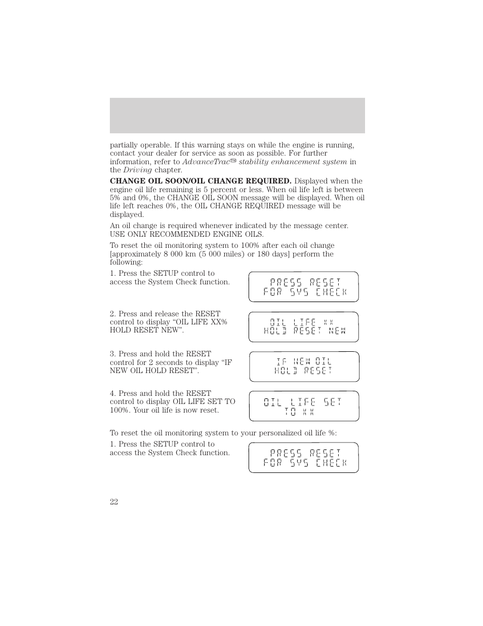 Instrumentation | FORD 2001 Windstar User Manual | Page 22 / 288