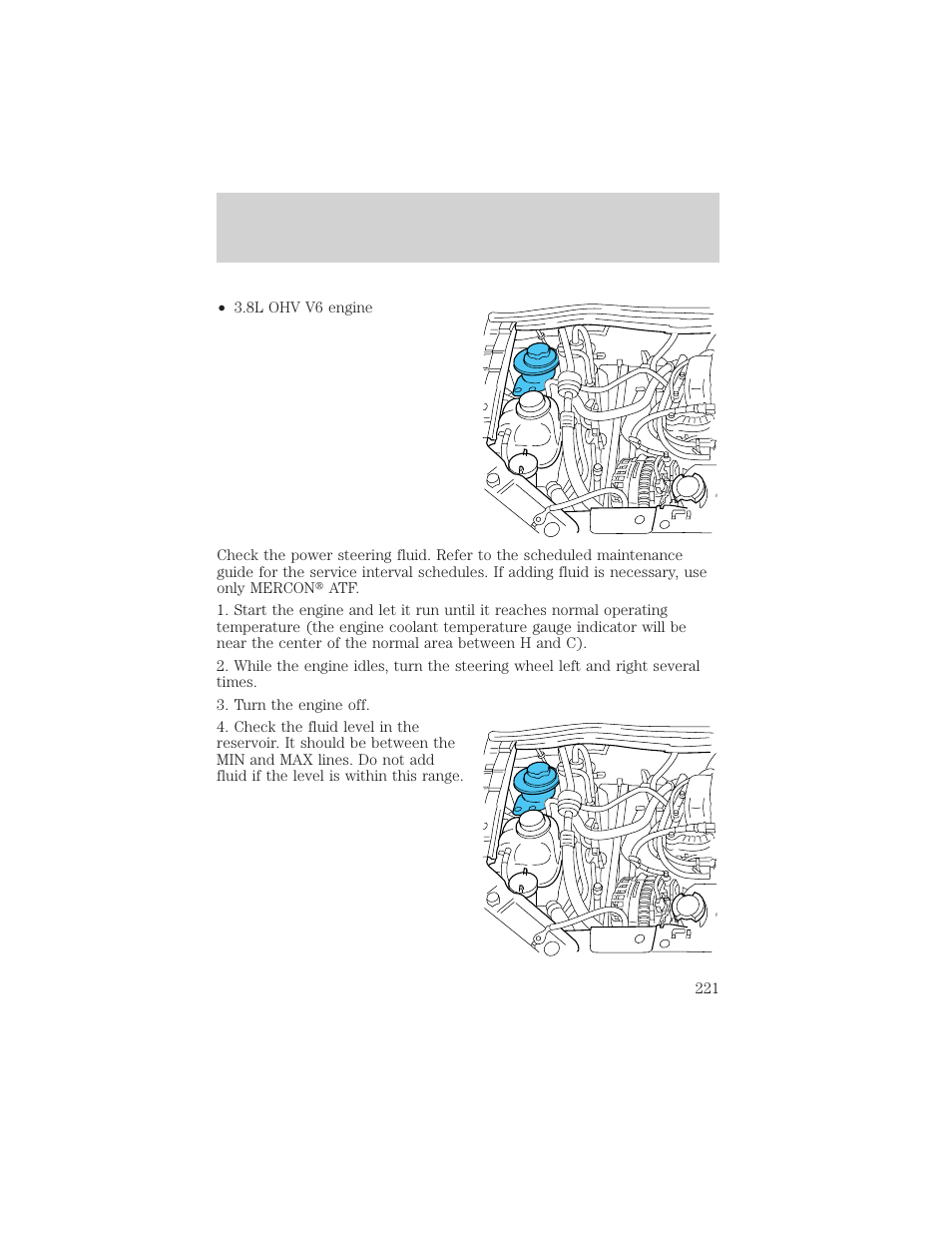 Maintenance and care | FORD 2001 Windstar User Manual | Page 221 / 288
