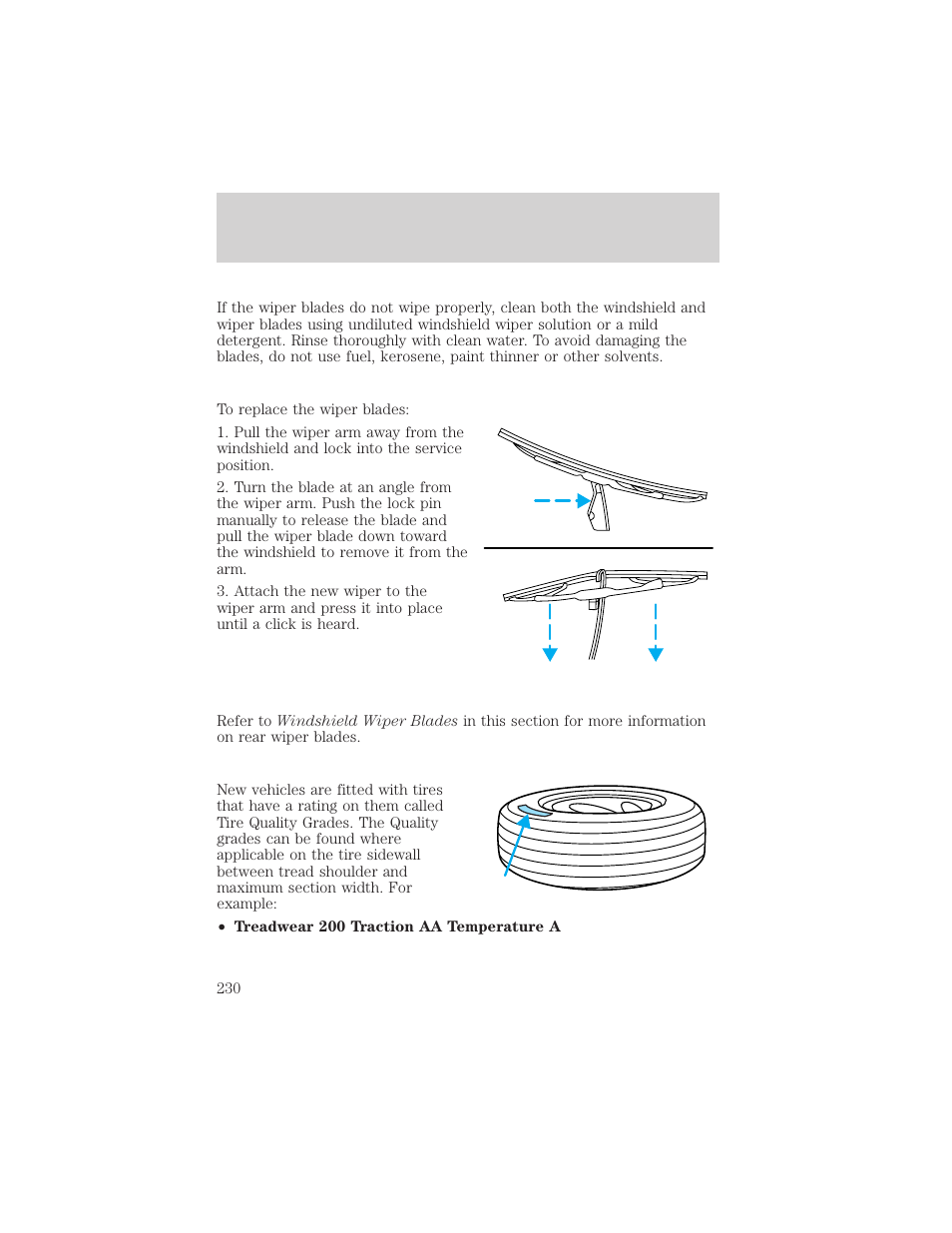Maintenance and care | FORD 2001 Windstar User Manual | Page 230 / 288