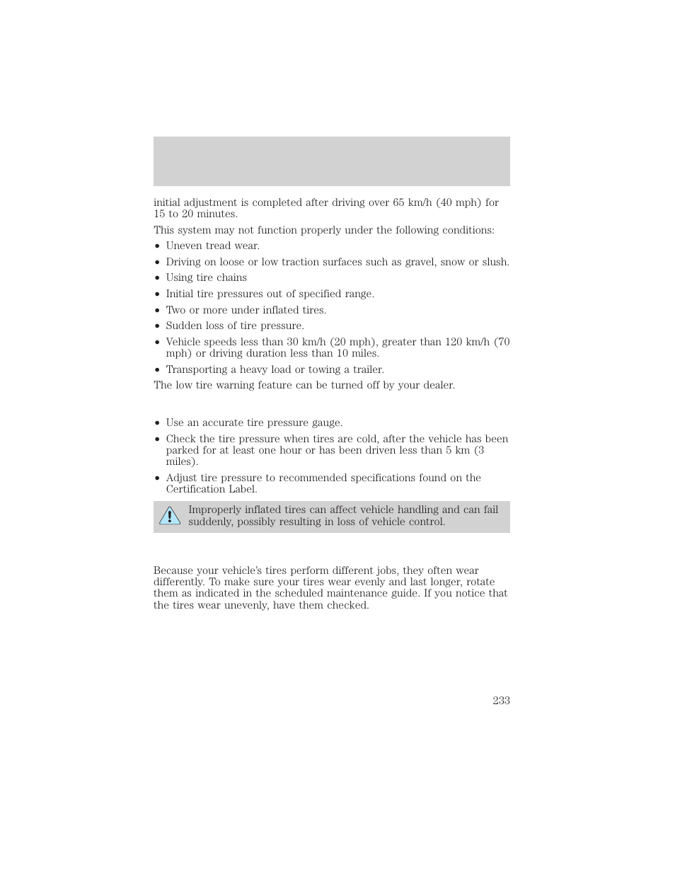 Maintenance and care | FORD 2001 Windstar User Manual | Page 233 / 288