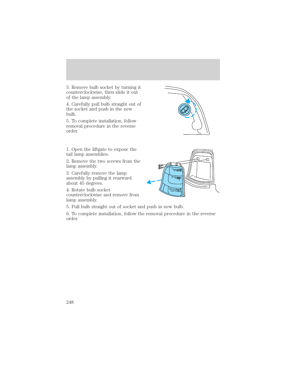 Maintenance and care | FORD 2001 Windstar User Manual | Page 248 / 288