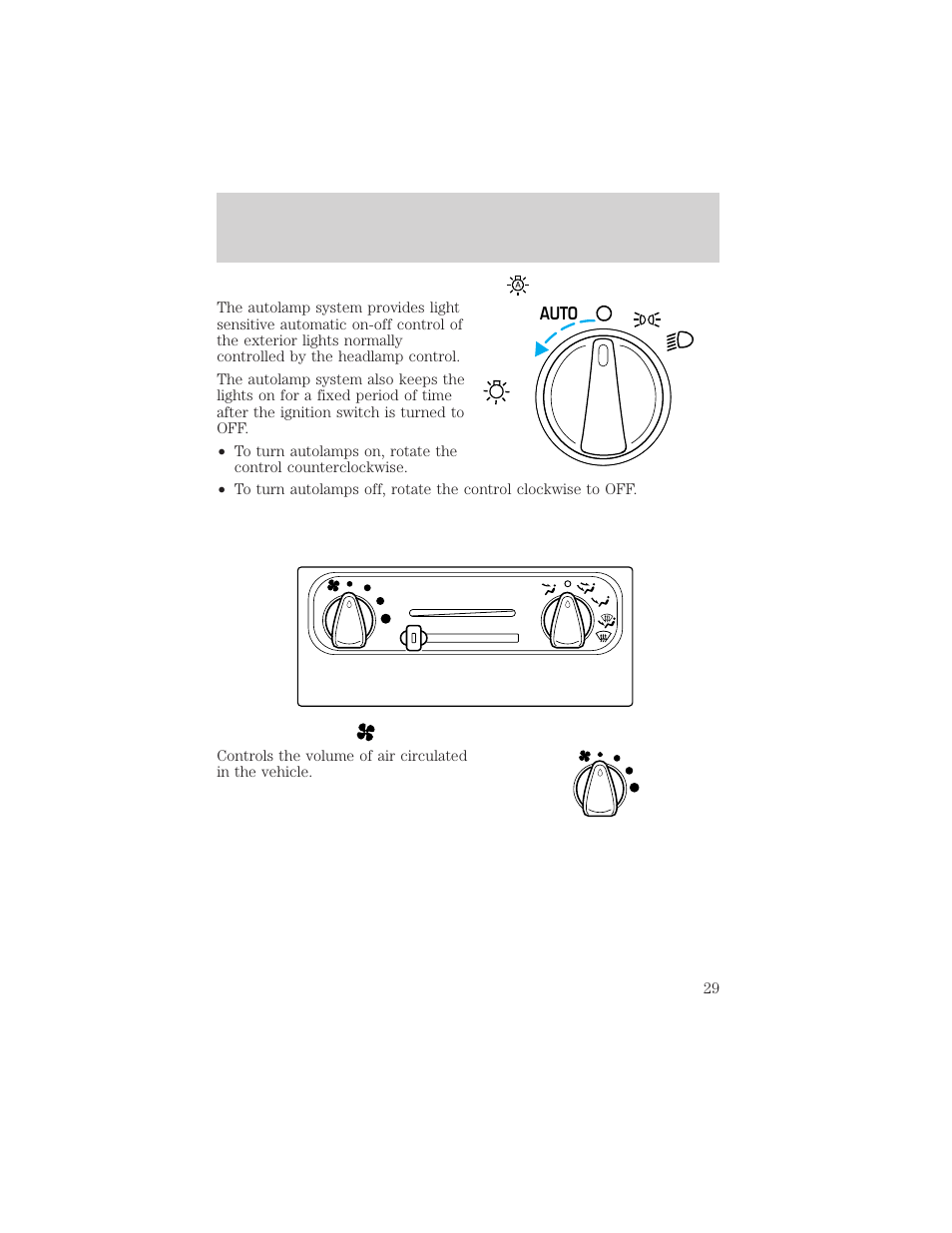 Controls and features | FORD 2001 Windstar User Manual | Page 29 / 288