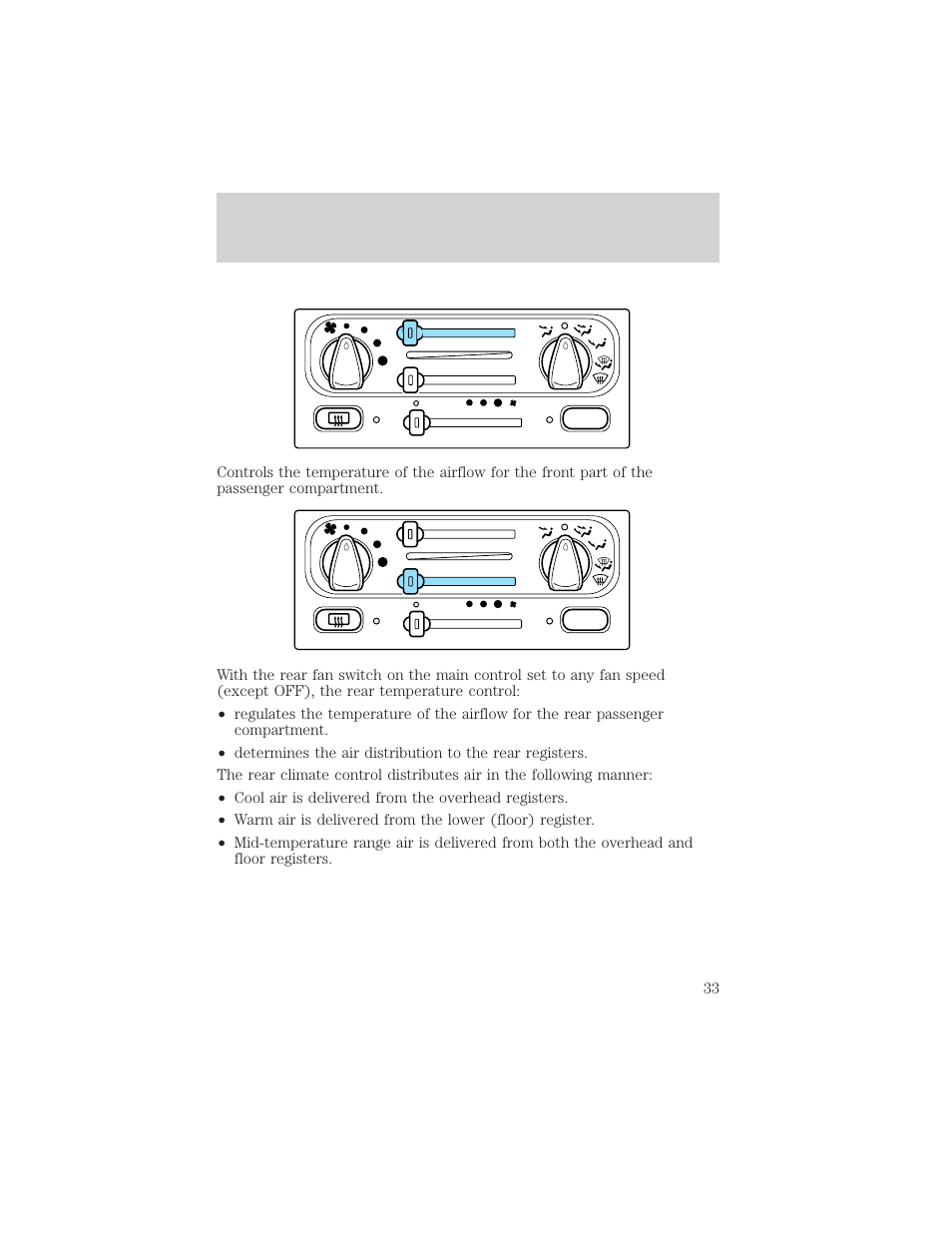 Controls and features | FORD 2001 Windstar User Manual | Page 33 / 288