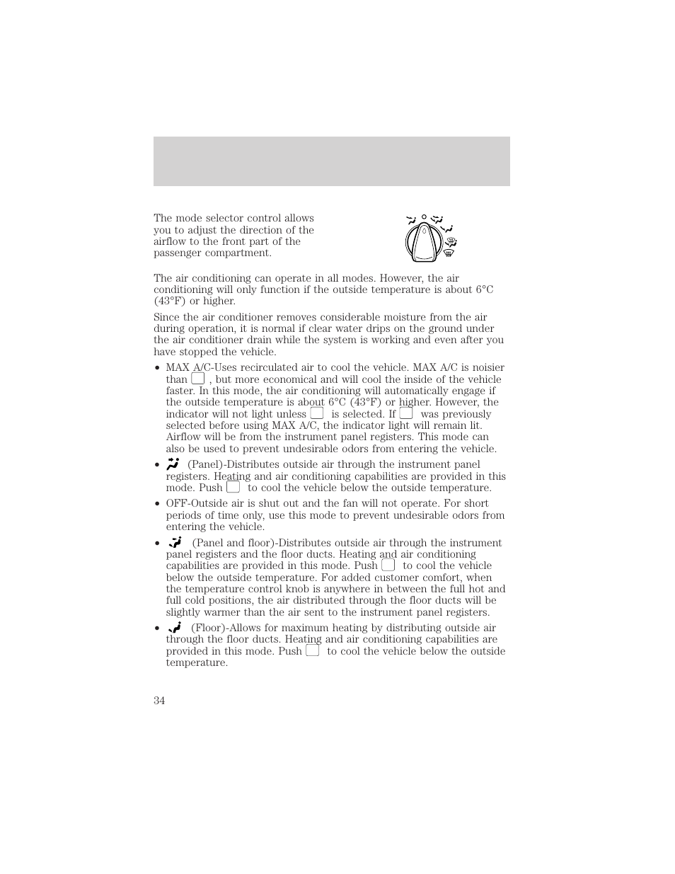Controls and features | FORD 2001 Windstar User Manual | Page 34 / 288