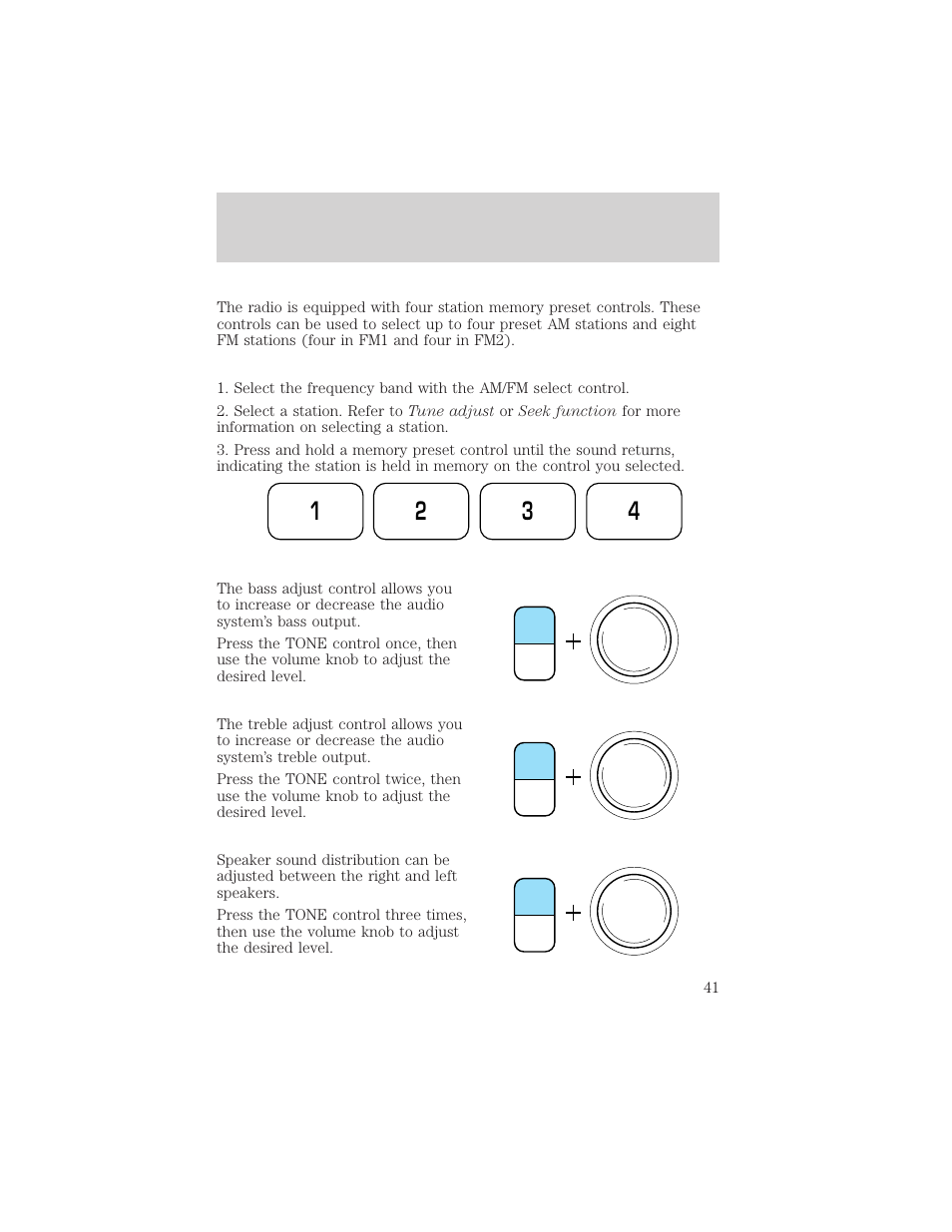 Controls and features | FORD 2001 Windstar User Manual | Page 41 / 288