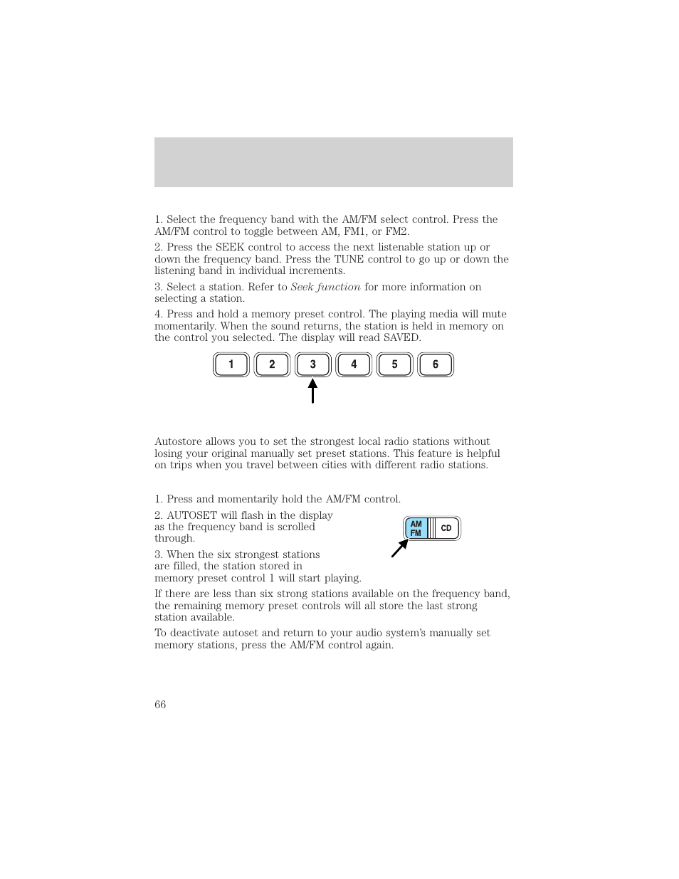 Controls and features | FORD 2001 Windstar User Manual | Page 66 / 288