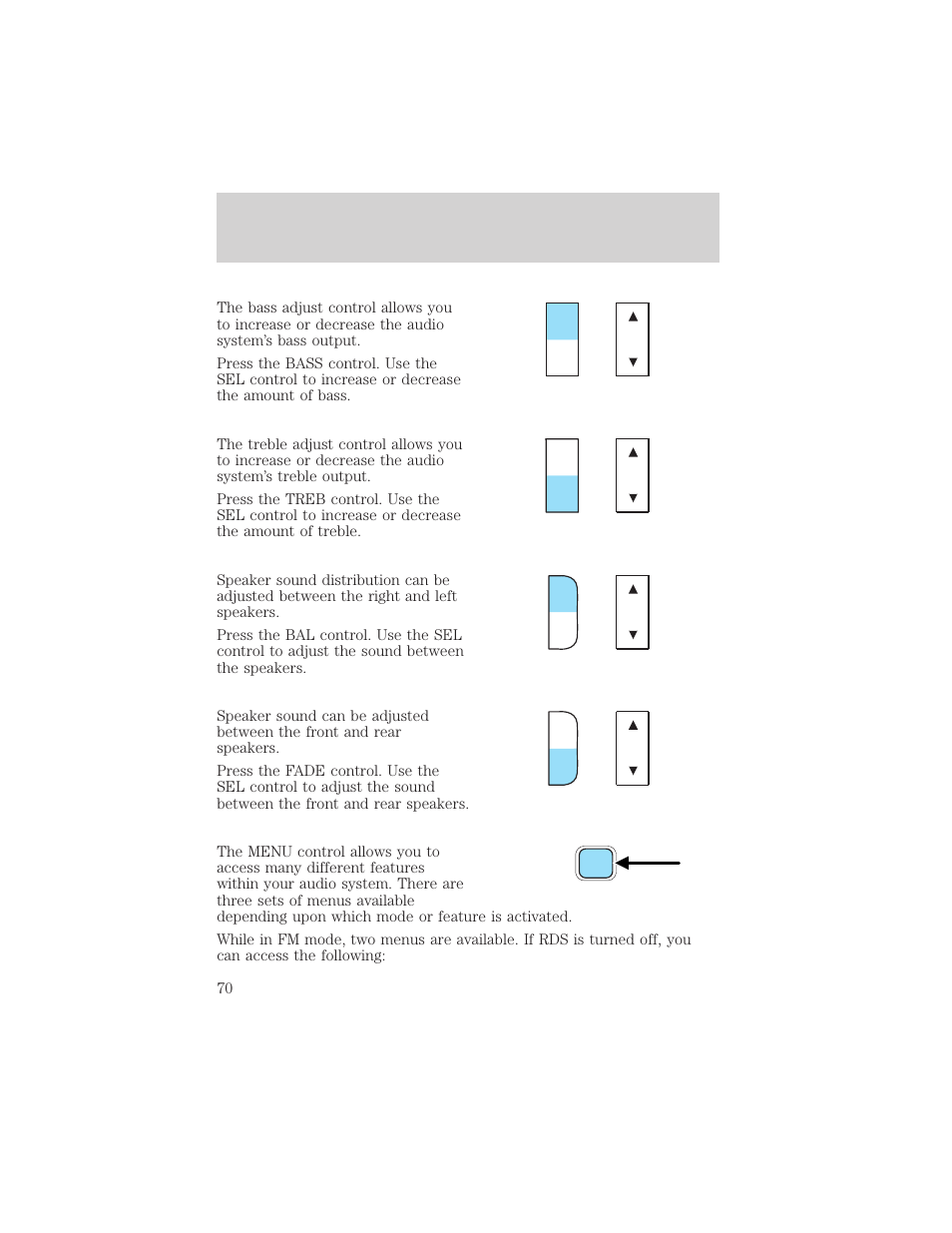 Controls and features | FORD 2001 Windstar User Manual | Page 70 / 288