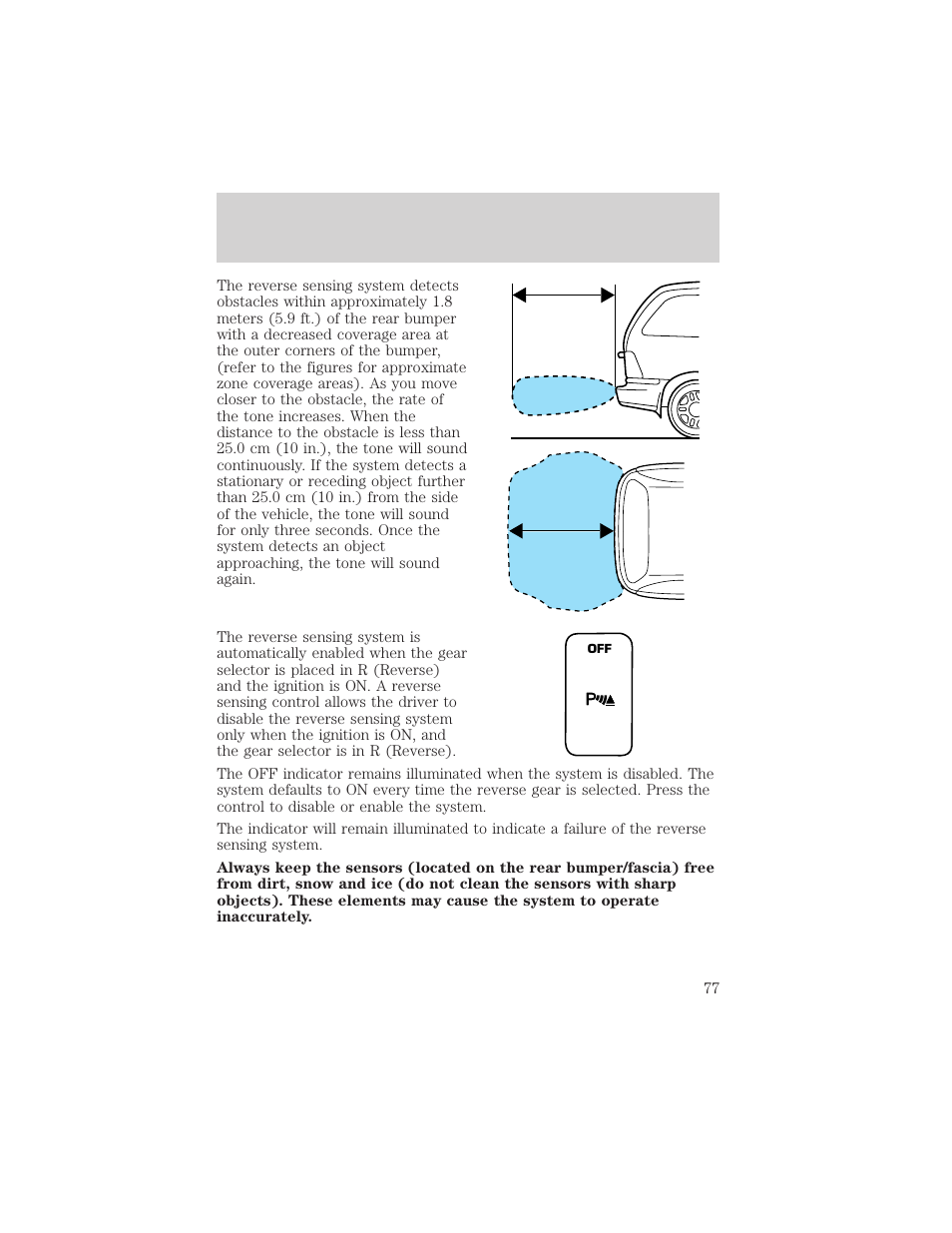 Controls and features | FORD 2001 Windstar User Manual | Page 77 / 288