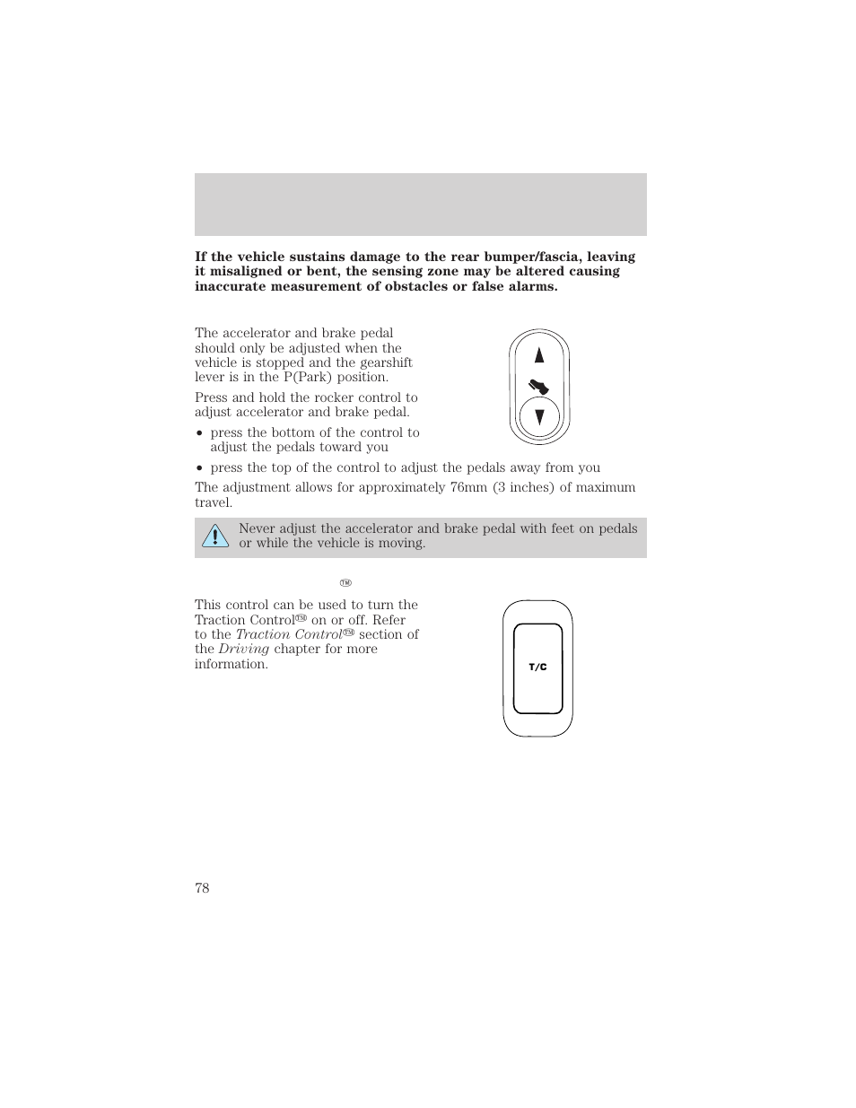 Controls and features | FORD 2001 Windstar User Manual | Page 78 / 288