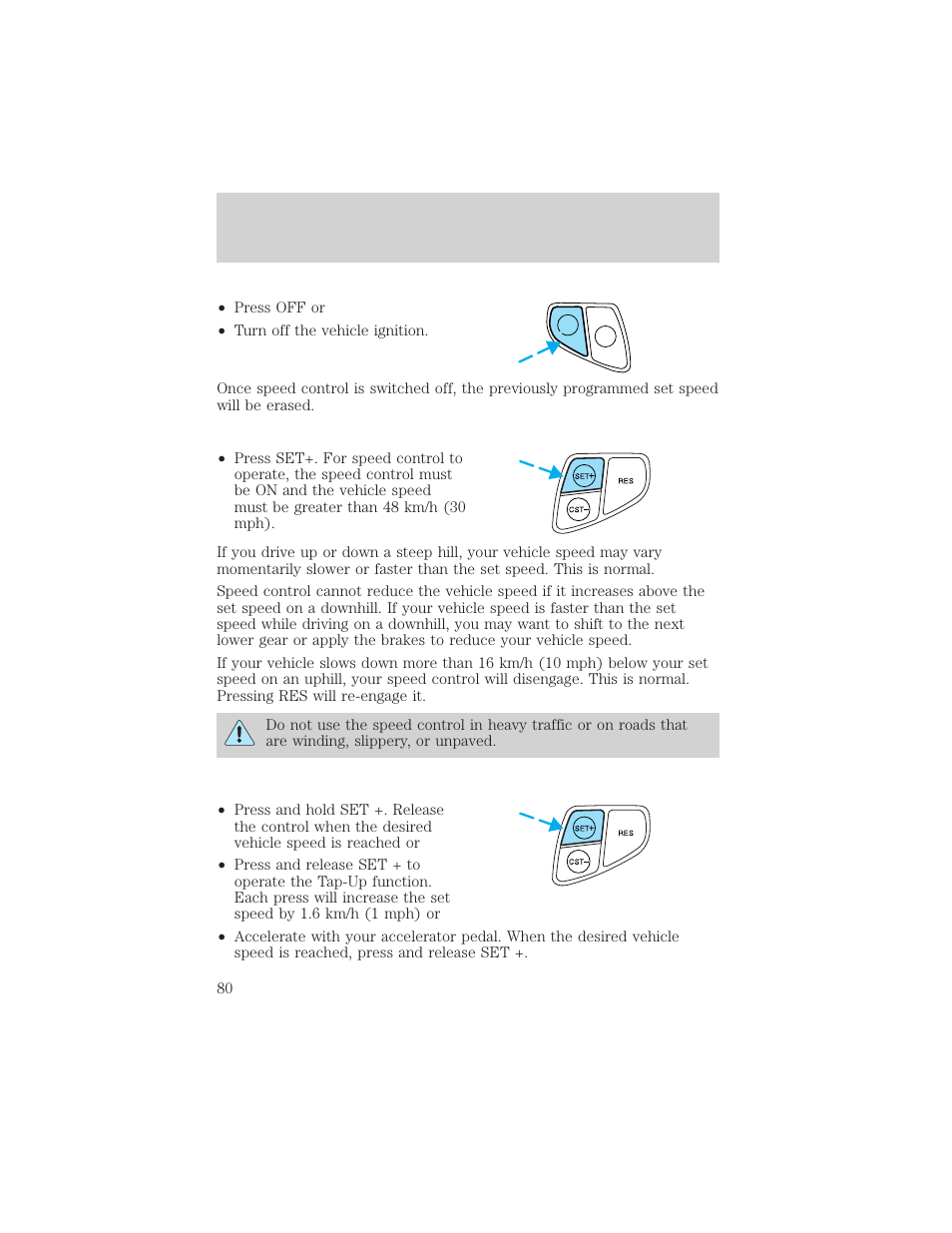 Controls and features | FORD 2001 Windstar User Manual | Page 80 / 288