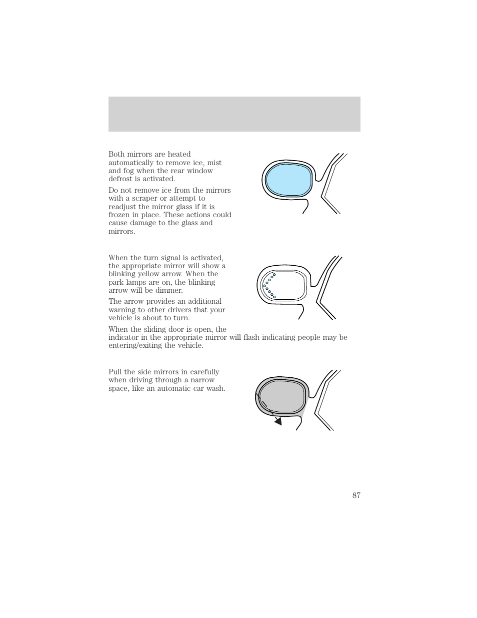Controls and features | FORD 2001 Windstar User Manual | Page 87 / 288