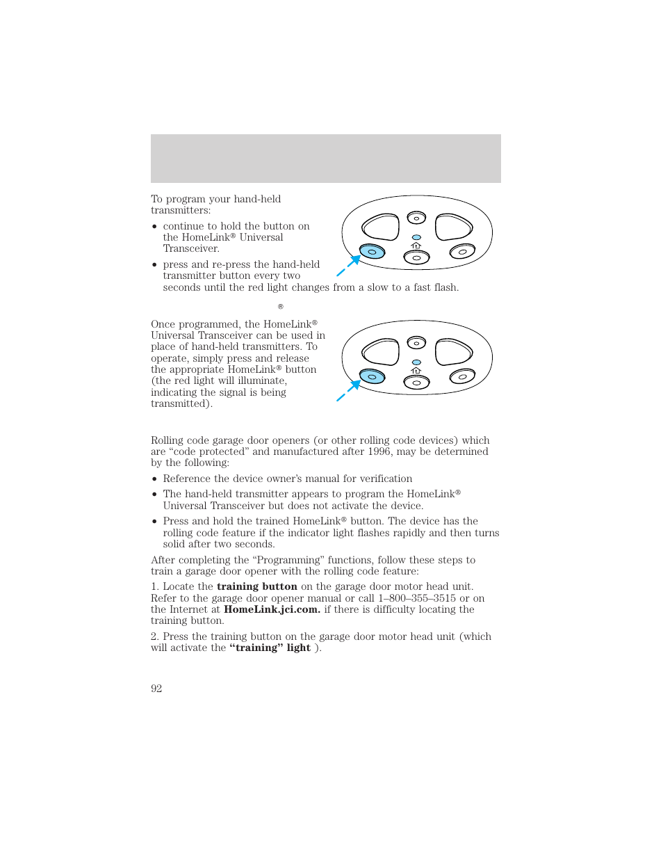 Controls and features | FORD 2001 Windstar User Manual | Page 92 / 288