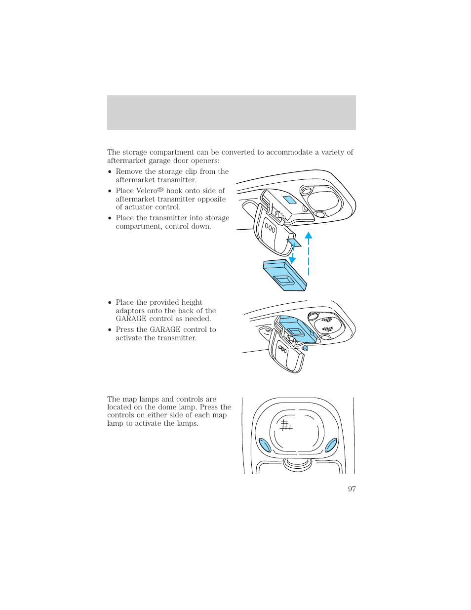 Controls and features | FORD 2001 Windstar User Manual | Page 97 / 288