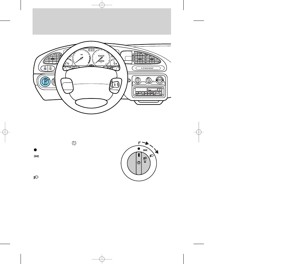 Controls and features, Traction control clock | FORD 2000 Contour User Manual | Page 22 / 248