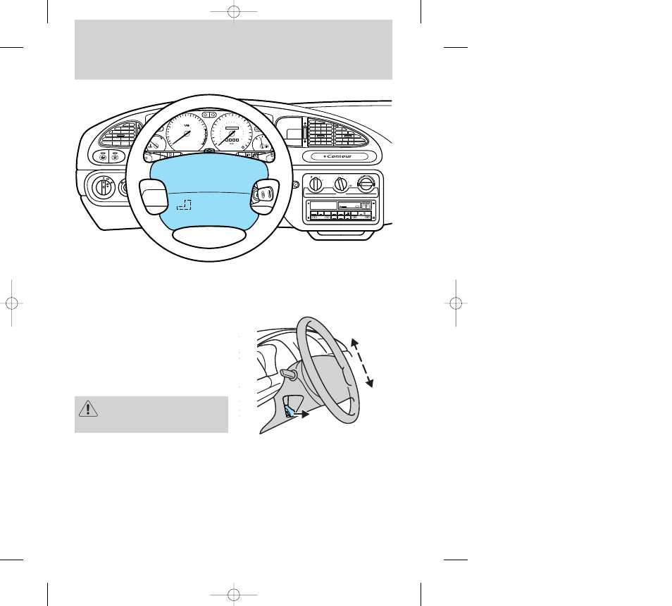 Controls and features, Clock traction trol | FORD 2000 Contour User Manual | Page 55 / 248