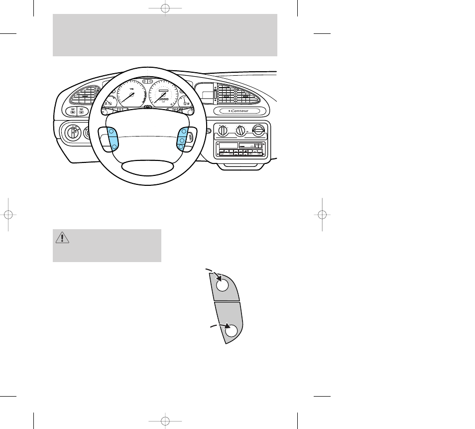 Controls and features, Clock, Traction trol | FORD 2000 Contour User Manual | Page 59 / 248